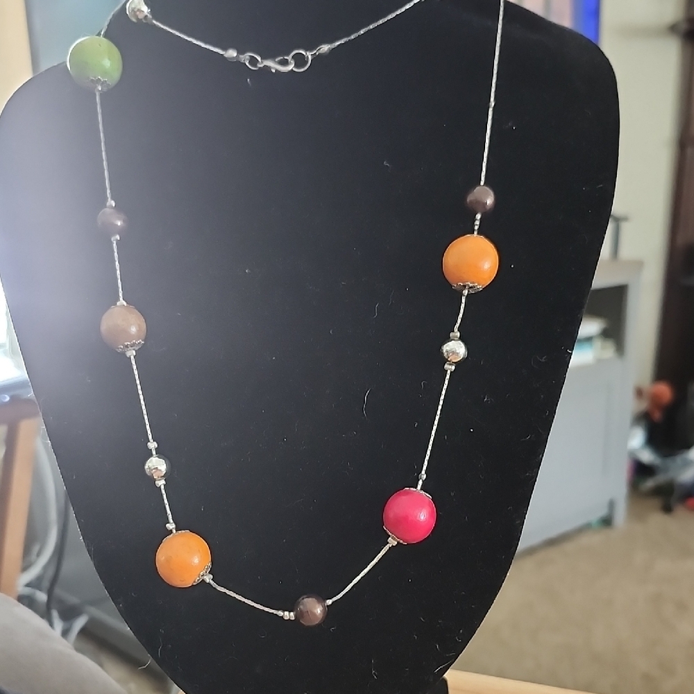 Vibrant Multicolor Beaded Necklace